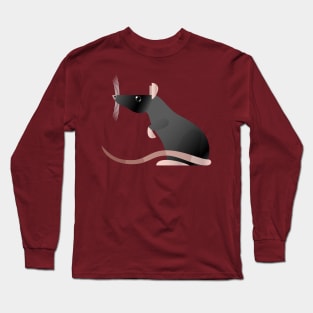 Black rat Long Sleeve T-Shirt